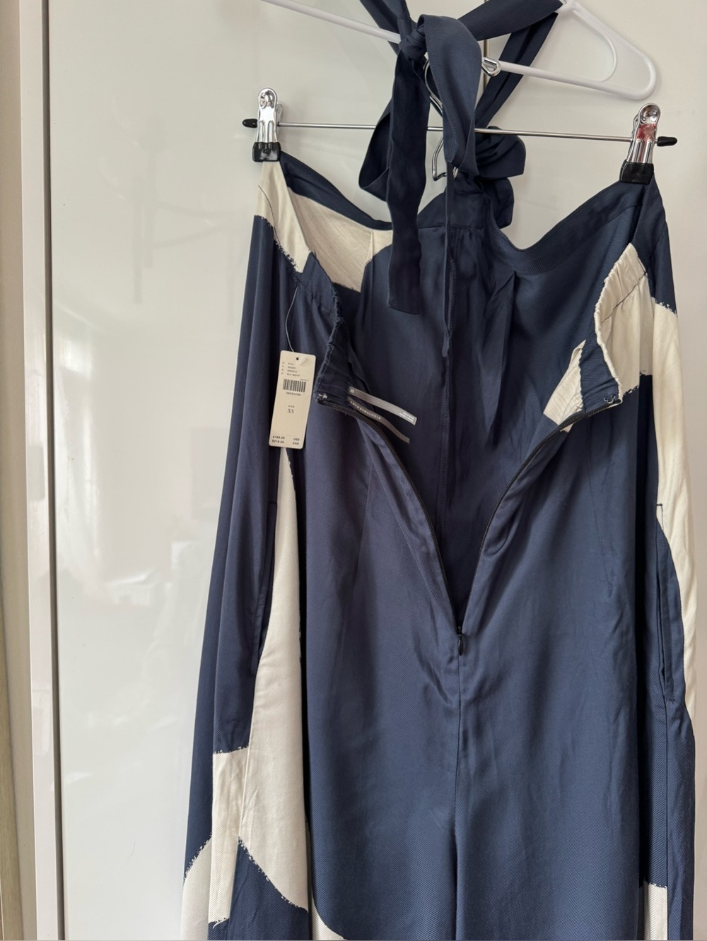 NWT Size XS - Anthropologie Waistless Tie-Neck Jumpsuit (NWT US$ 188) - Picture 14 of 16